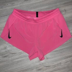 Pink nike aeroswift shorts!